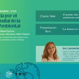 Cartel de la jornada por el Día Mundial de la Salud Ambiental en Madrid con el programa y ponentes