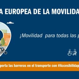 Cartel de la Semana Europea de la Movilidad 2025 de COCEMFE con el lema “Movilidad para todas las personas” y llamada a usar #AccesibilidApp