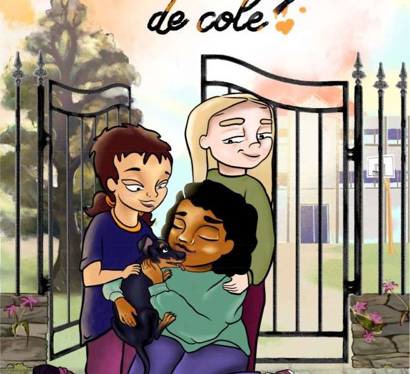 Portada del cuento infantil “Amelia se cambia de cole” de COCEMFE, protagonizado por una niña con discapacidad que reflexiona sobre la empatía y la inclusión escolar.