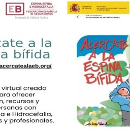FEBHI presenta “Acércate a la Espina Bífida”. Cartel de FEBHI que anuncia el portal “Acércate a la Espina Bífida”, con información y recursos accesibles para personas con EBH.