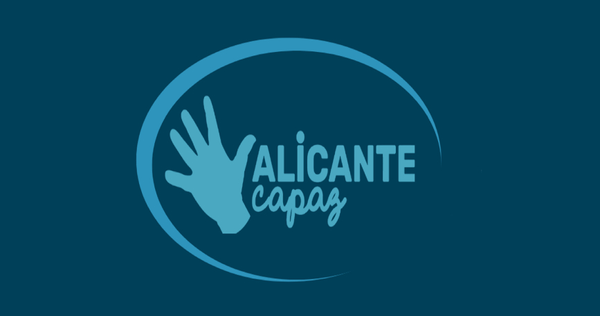 Cartel de Alicante CAPAZ 2025 con actividades del Día Internacional de las Personas con Discapacidad en la Avenida de la Constitución.