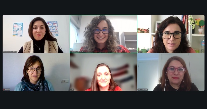 Profesionales de asociaciones de fibrosis quística participan en una reunión online del proyecto de gestión de calidad de la FEFQ.