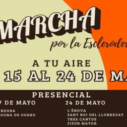 VI Marcha por la Esclerodermia 2026 Cartel de la VI Marcha por la Esclerodermia con fechas, modalidades y ciudades participantes