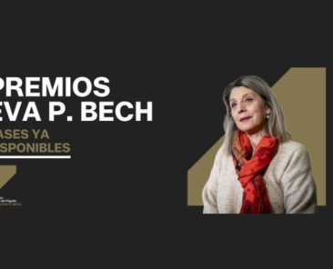 Cartel de la convocatoria de la I Edición de los Premios Eva P. Bech de la Federación Española del Hígado con una fotografía de Eva Pérez Bech y el mensaje "Bases ya disponibles".