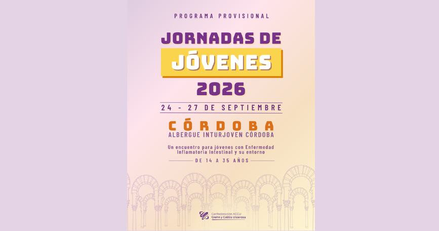 Cartel de las Jornadas de Jóvenes 2026 de ACCU, del 24 al 27 de septiembre en Córdoba.