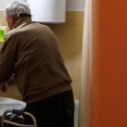 Soledad no deseada y personas mayores con discapacidad Persona mayor con un andador realizando una actividad cotidiana en su hogar.