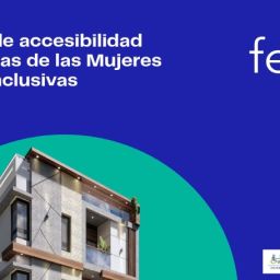 Guía de accesibilidad de las Casas de las Mujeres de Bizkaia – Fekoor. Portada de la guía de Fekoor «Criterios de accesibilidad de las Casas de las Mujeres para ser inclusivas», con la imagen de un edificio.