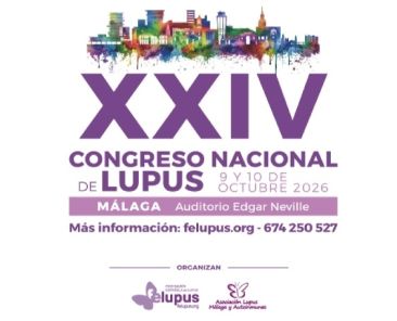 Cartel del XXIV Congreso Nacional de Lupus, 9 y 10 de octubre de 2026 en el Auditorio Edgar Neville de Málaga.